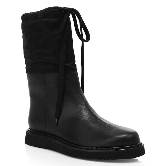 Aquatalia Shoes - $650 AQUATALIA Camillia Shearling-Lined Leather Boots WINTER BLACK 10.5 (ME35)